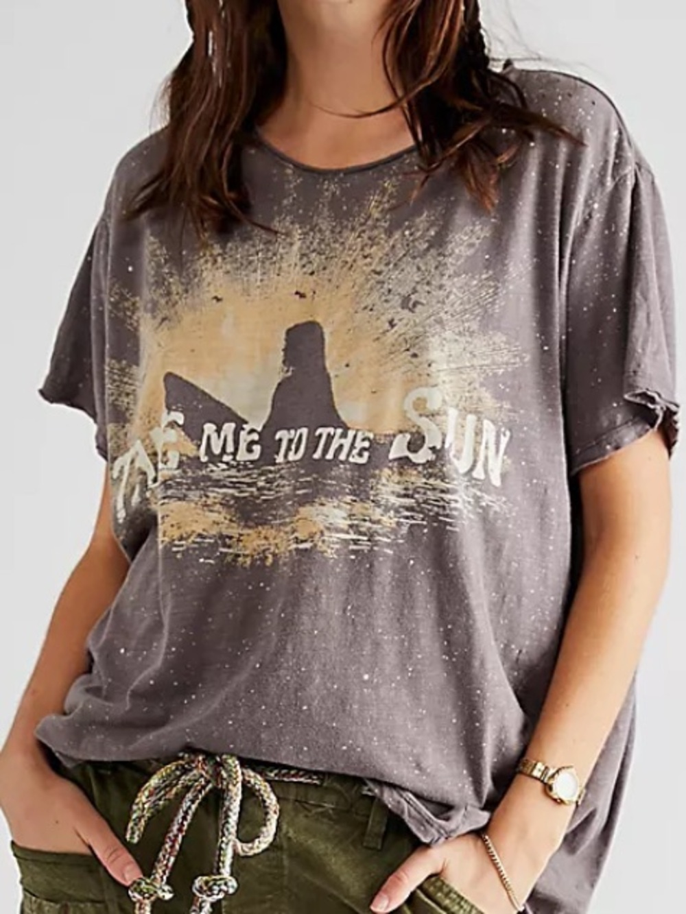 NWT☀️🏄🌊Magnolia Pearl 💯 Cotton Take Me To The Sun Tee in Ozzy One Size Fits Most